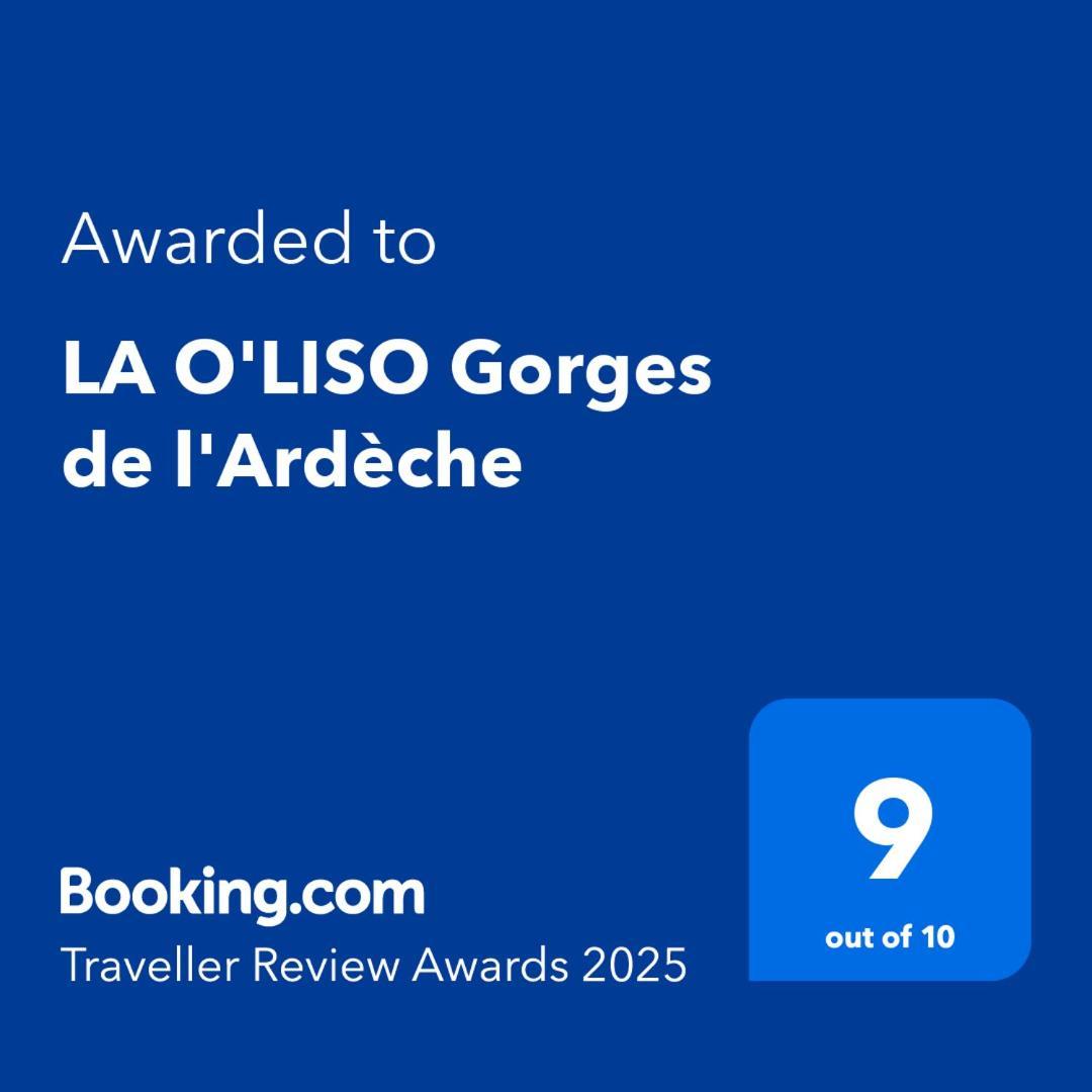 Villa La O'Liso Gorges De L'Ardeche Salavas Exterior foto